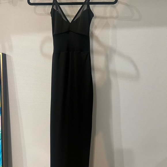 Nookie body contouring mesh cutout floor length gown - Picture 3 of 4